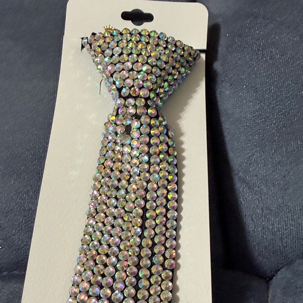 Multicolor Rhinestone Tie - Picture 2 of 6